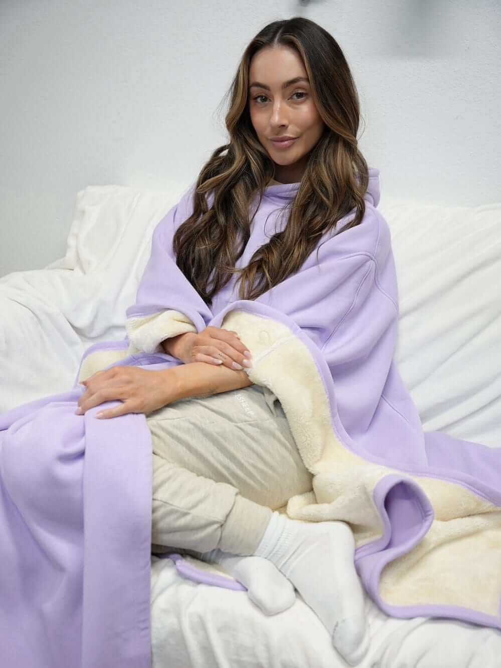 Damen Gewichteter Hoodie Oversized Kapuzenpullover Anti-Stress - Image 7