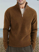 Herren Troyer Rippstrick Pullover mit Reißverschluss - Image 7