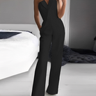 Damen Jumpsuit Elegant Trägerlos Weites Bein - Image 3