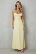 Damen ärmelloses Maxikleid Korsett-Stil elegant Hochzeitsgast - Image 2