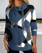 Farbblock Kapuzenpullover Herren Damen Block-Design - Image 2