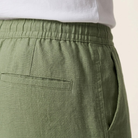 Men's Linen Cotton Drawstring Pants Loose Fit Summer - Image 4