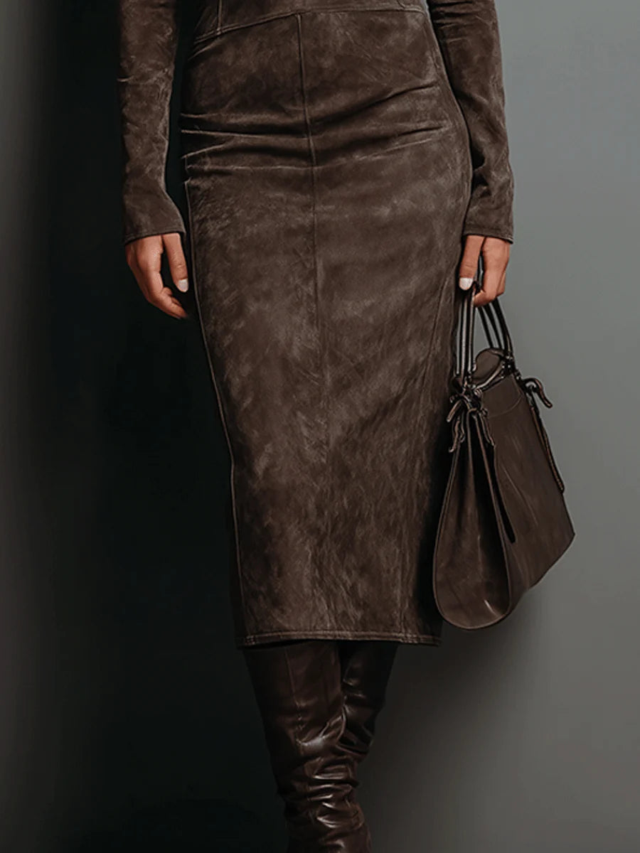 Damen Midi Kleid Tailliert - Image 3