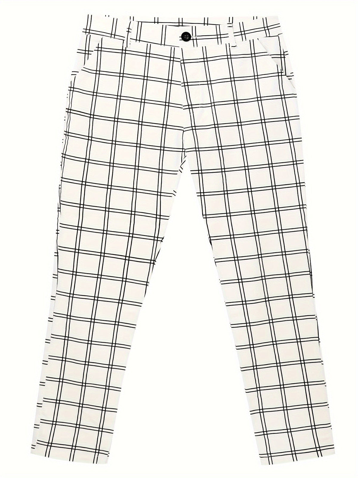 Herren Slim Fit Karierte Hose - Image 11