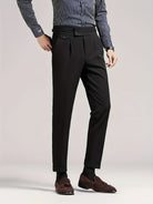 Herren Bundfaltenhose Maßgeschneidert Elegant - Image 4