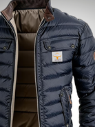 Herren Wattierte Winterjacke Kurz Steppjacke - Image 3