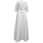 Women Short Sleeve A-Line Maxi Dress - Image 4