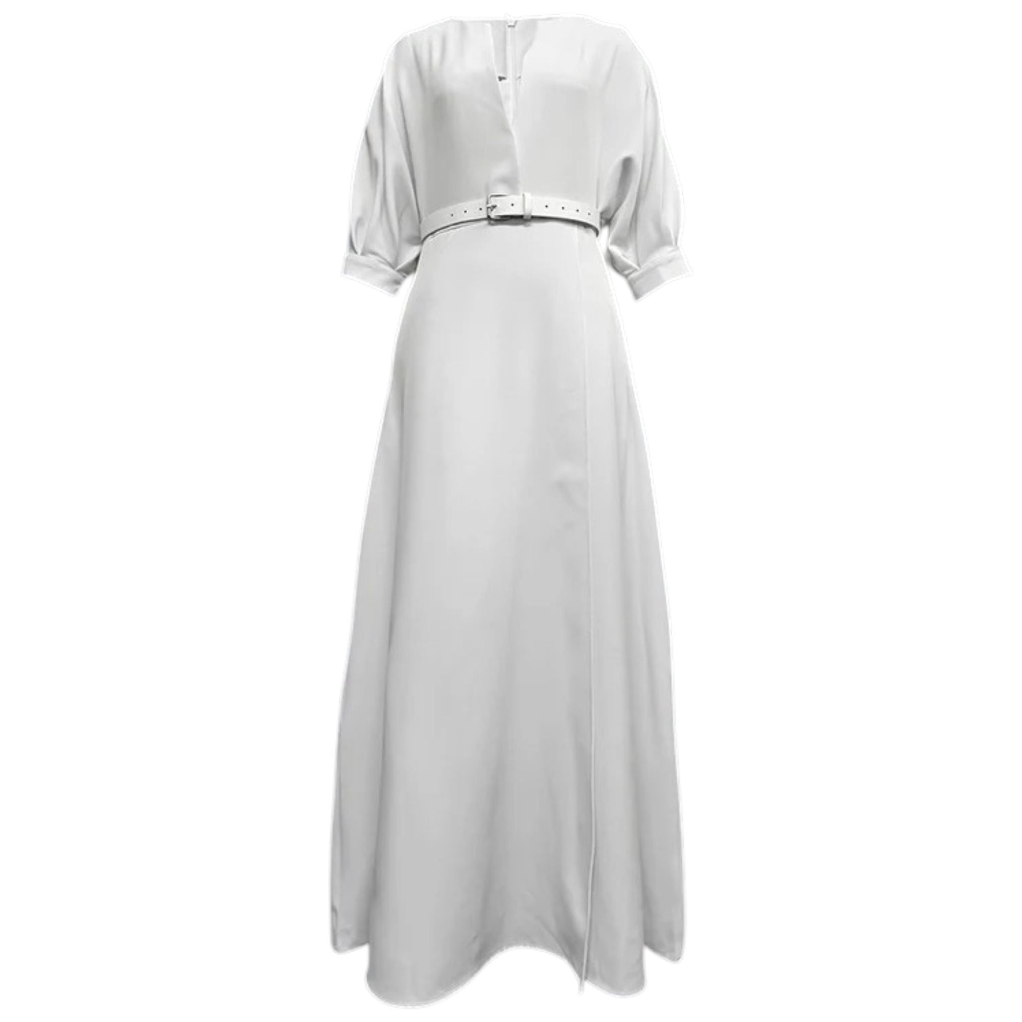 Women Short Sleeve A-Line Maxi Dress - Image 4