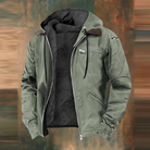 Herren Herbstjacke Elegant Gefüttert mit Kapuze - Image 2