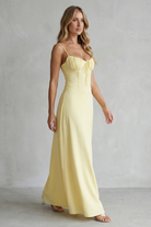 Damen ärmelloses Maxikleid Korsett-Stil elegant Hochzeitsgast - Image 3
