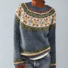 Damen Vintage Strickpullover Retro - Image 3