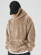 Warmer Karierter Hoodie Damen Oversize Entspannte Passform - Image 4