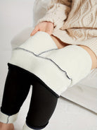 Damen Fleece Leggings High Waist Gefüttert Warm Winter - Image 9
