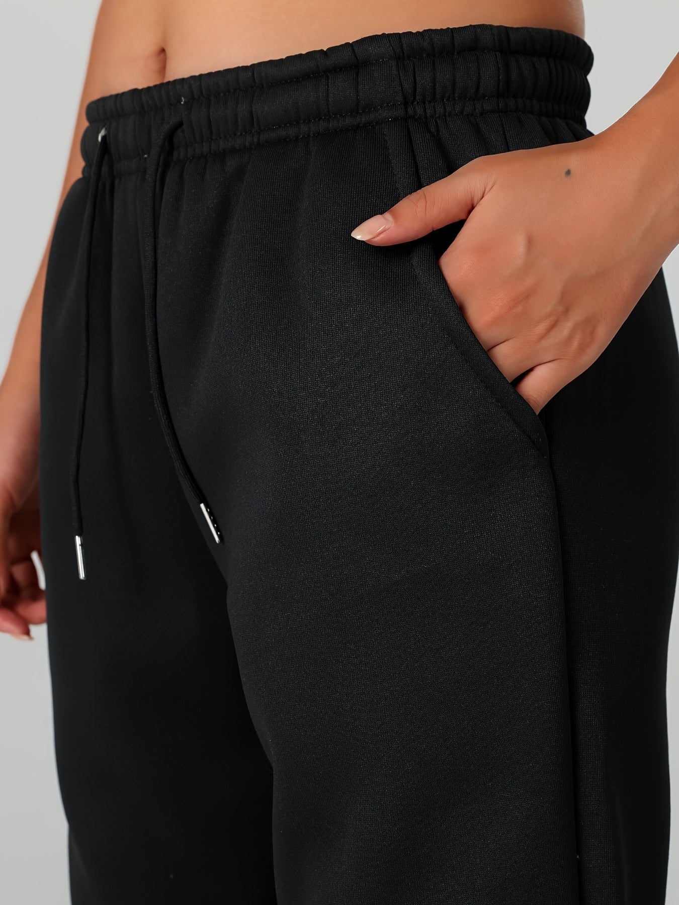 Damen Gefütterte Jogginghose mit Bündchen Winter Kuschelig - Image 6
