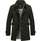 Herren Trenchcoat Klassisch Wasserabweisend - Image 4