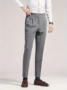 Herren Faltenhosenanzug Maßgeschneidert Hose

Wait, let me reconsider properly.

Herren Bundfaltenhose Maßgeschneidert

Rethinking with proper German shopping terms:

**Herren Bundfalten Hose Tailored**

Final answer:

Herren Bundfaltenhose Slim Fit - Image 9