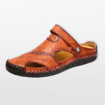 Men's Closed Leather Fisherman Sandals