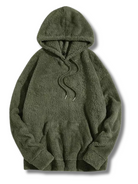 Warmer Karierter Hoodie Damen Oversize Entspannte Passform - Image 8