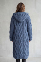 Damen Strick Oversized Kapuzencardigan Mantel - Image 4