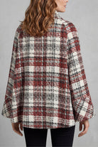 Damen Woll Capemantel Vintage Karo - Image 4