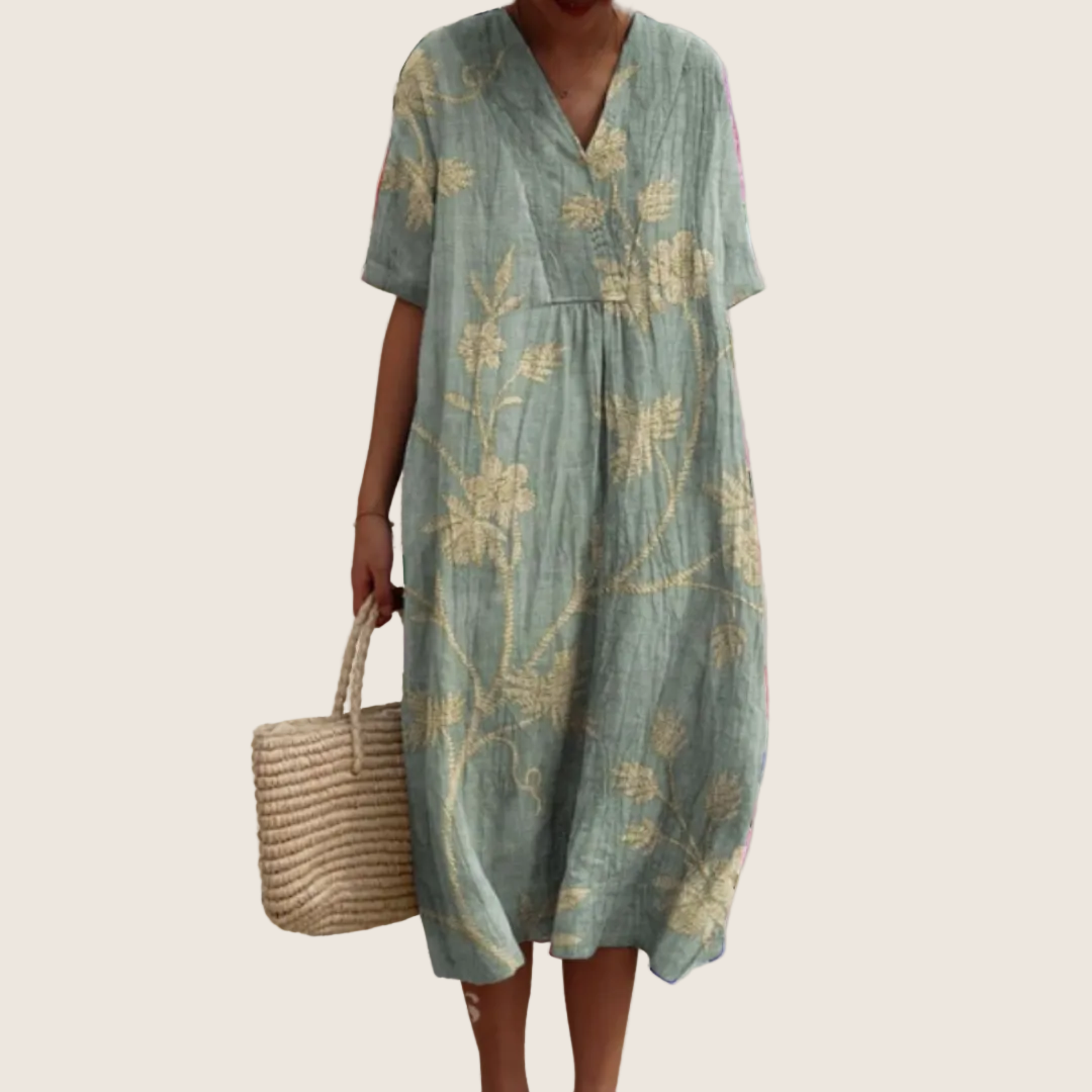 Damen Geblümtes Sommerkleid - Image 4