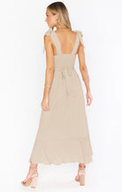 Damen Trägerloses Kleid mit Schnürung - Image 4