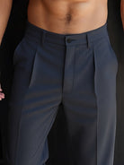 Damen Businesshose Gerade Geschnitten Stoffhose - Image 11
