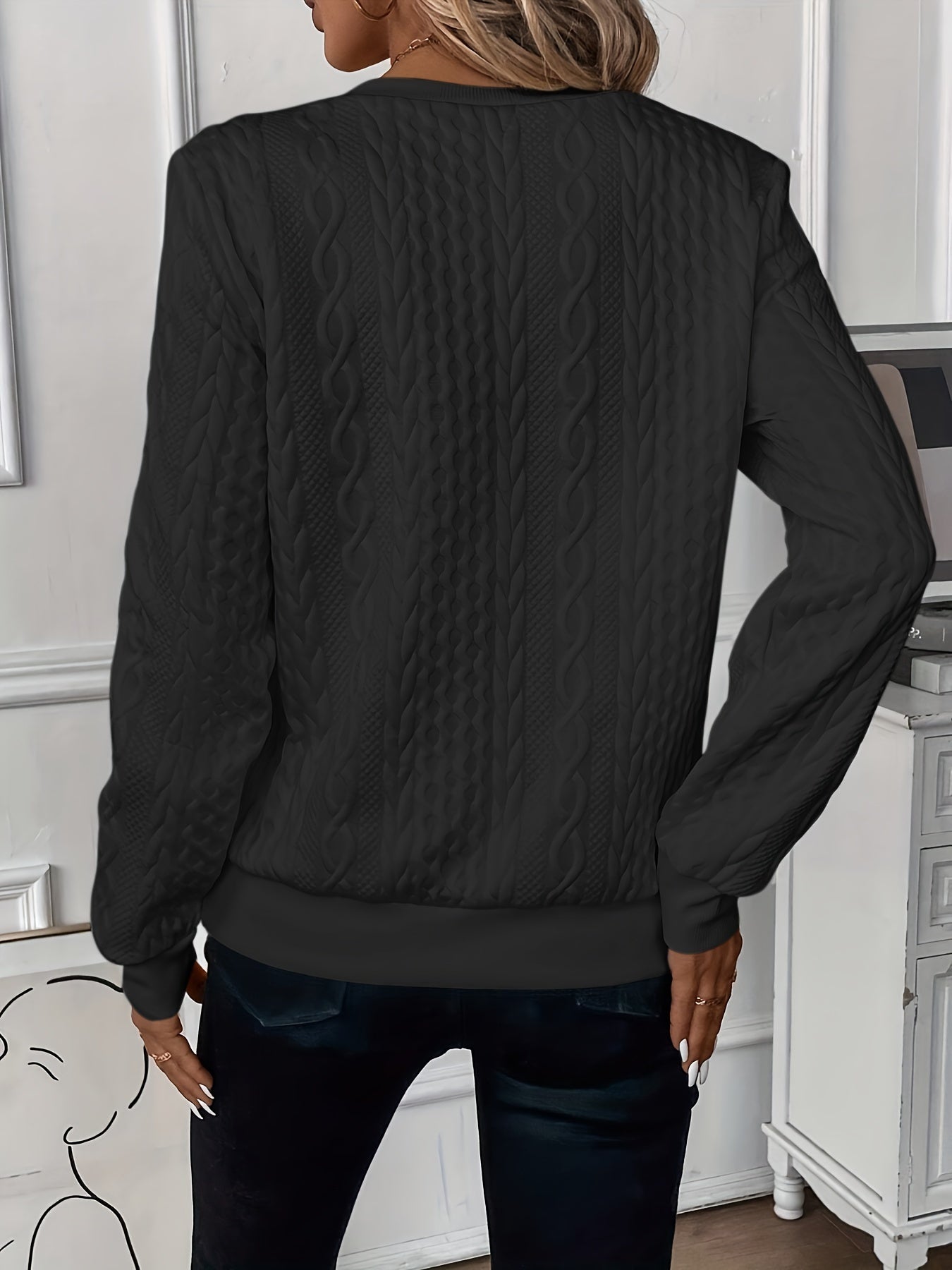 Damen Strickpullover mit Reißverschluss Zip-Pullover - Image 12