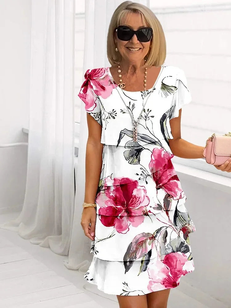 Damen Blumenkleid Elegant Festlich - Image 5