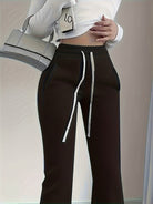 Damen Schlaghose Hoher Bund High Waist Hose - Image 6