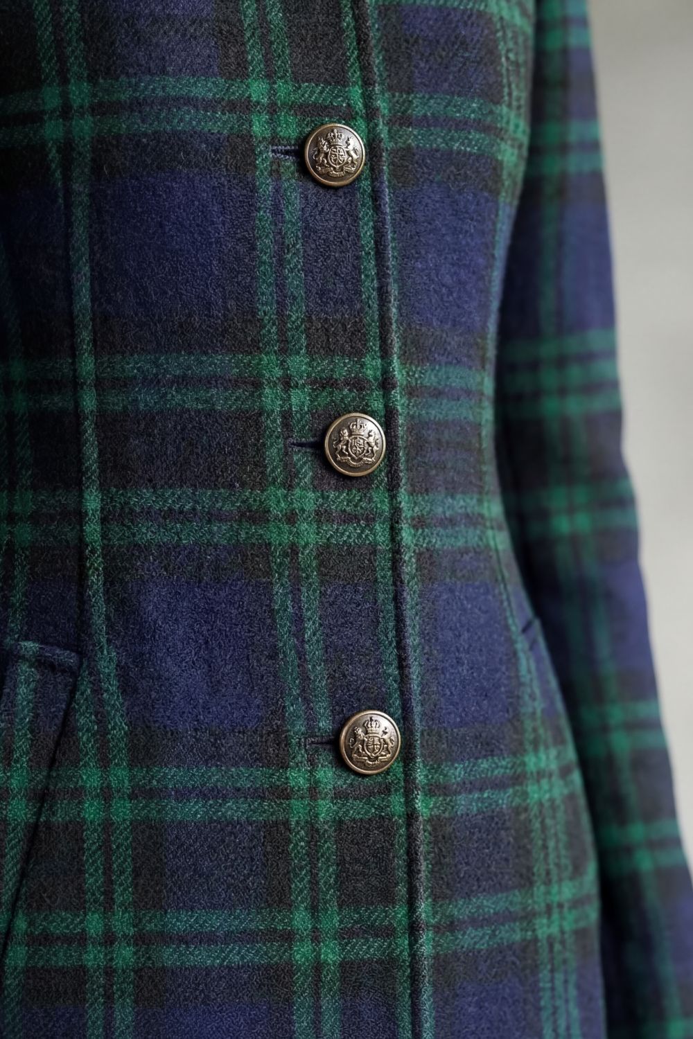 Damen Wollmix Mantel Highland Karo - Image 5