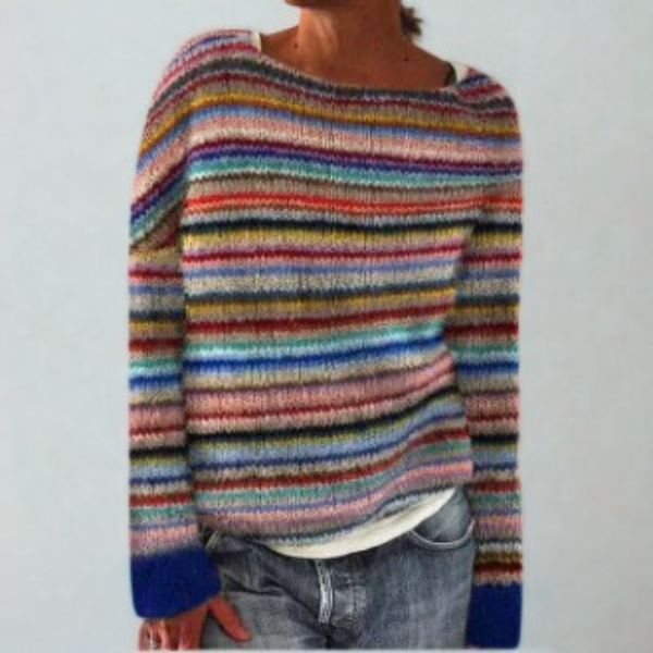 Damen Vintage Strickpullover Retro - Image 6