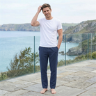 Herren Leinenhose Leicht Atmungsaktiv Casual