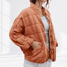 Damen Oversized Steppjacke Stehkragen - Image 11