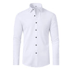 Camisa masculina stretch sem vincos e sem ferro