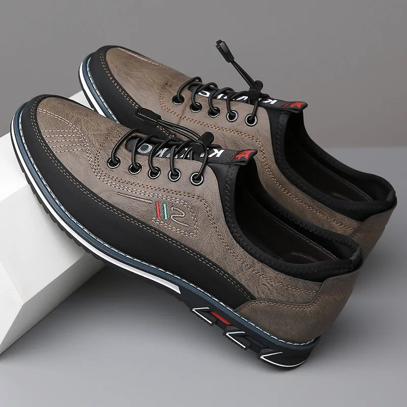 Herren Leder Oxford Schuhe Klassisch - Image 7