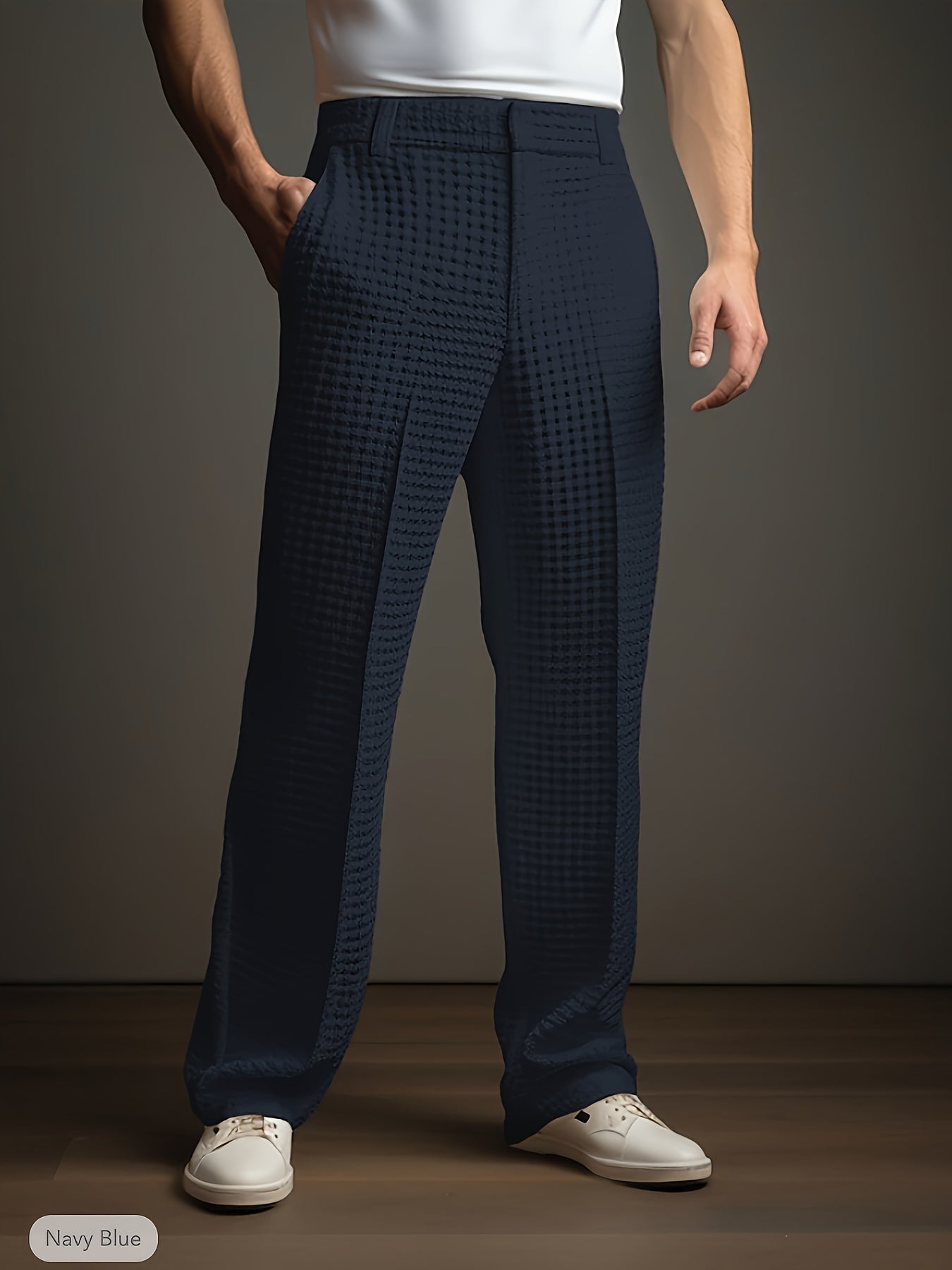 Damen Stoffhose Gerade Geschnitten Elegant Business - Image 2