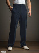 Damen Stoffhose Gerade Geschnitten Elegant Business - Image 2