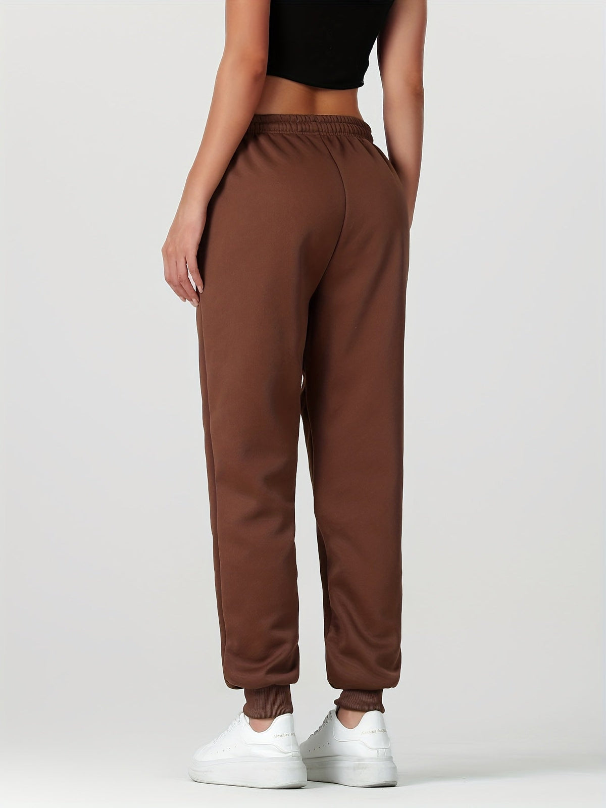 Damen Gefütterte Jogginghose mit Bündchen Winter Kuschelig - Image 16