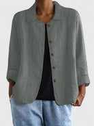 Damen Oberteil Elegant Locker Übergangszeit - Image 5