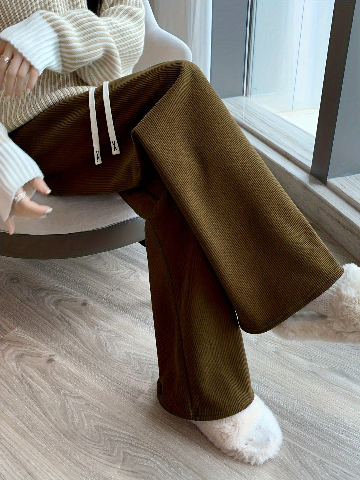 Damen Fleece Weithose - Image 3