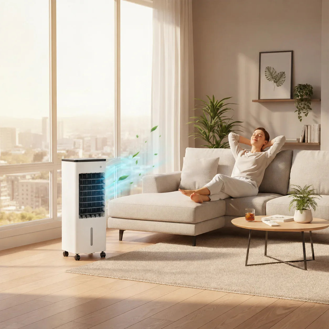 3-in-1 Tragbarer Luftkühler Mini Ventilator Befeuchter