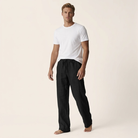 Men's Linen Cotton Drawstring Pants Loose Fit Summer - Image 7
