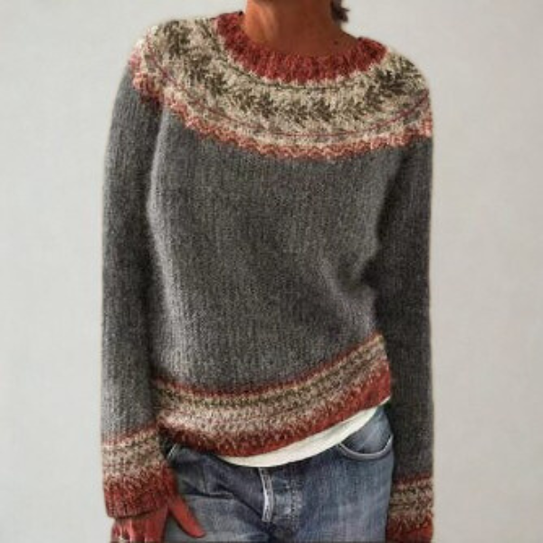 Damen Vintage Strickpullover Retro - Image 5