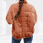 Damen Oversized Steppjacke Stehkragen - Image 12