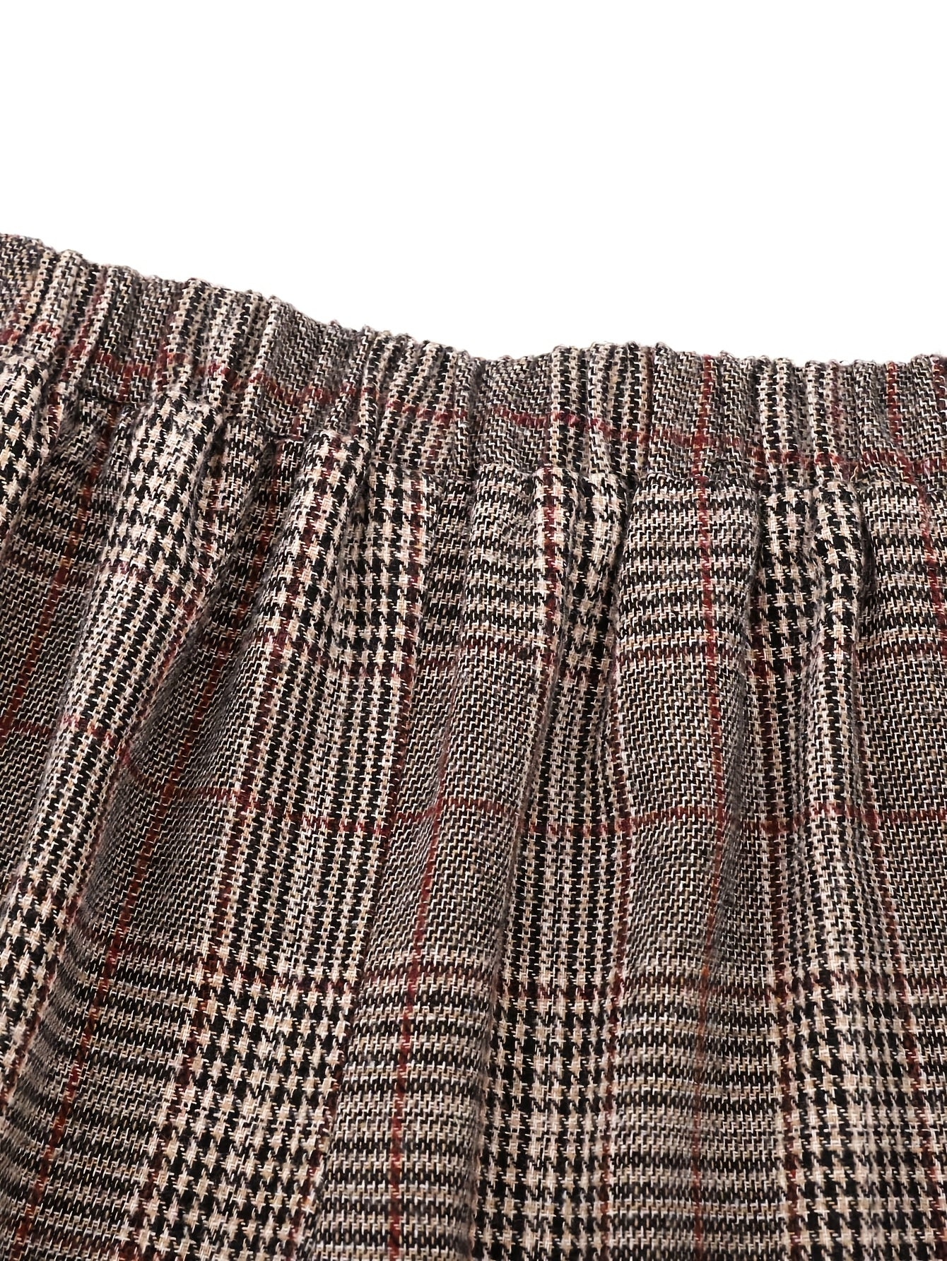Damen Karierte Weite Hose Marlene Stil - Image 12