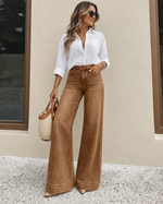 Women's High-Waisted Wide-Leg Jeans
