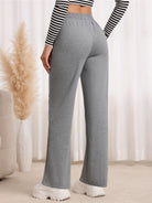 Schlupfhose Damen gerade geschnitten Gummibund bequem - Image 3