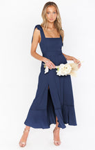 Damen Trägerloses Kleid mit Schnürung