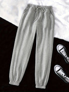 Damen Elegante Jogginghose Kordelzug Relaxed Fit - Image 2